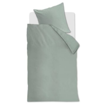 At Home By Beddinghouse Dekbedovertrek Lichtgroen Uni Katoen