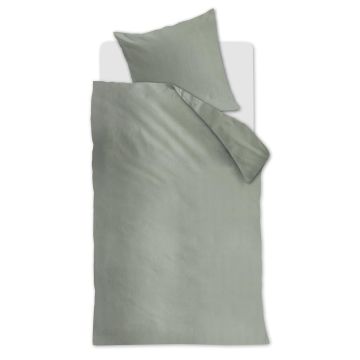 Beddinghouse Dekbedovertrek Grijsgroen Katoen 1-persoons 135 x 200 cm