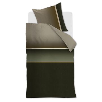 Beddinghouse Dekbedovertrek Olijfgroen Katoen 1-persoons 135 x 200 cm