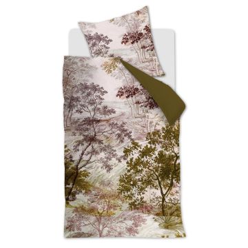 Beddinghouse Dekbedovertrek Groen Katoen 1-persoons 155 x 220 cm