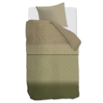 Beddinghouse Dekbedovertrek Jimmy - Groen – 1-persoons 140 x 200/220 cm