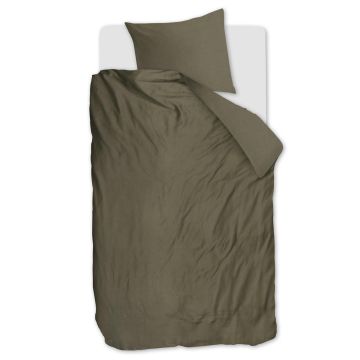 Beddinghouse Dekbedovertrek Change - Olijfgroen