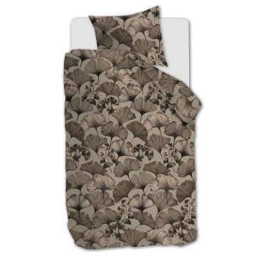 Beddinghouse Dekbedovertrek Presca Zand 1-persoons 140 x 200/220 cm