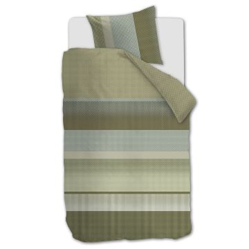 Beddinghouse Dekbedovertrek Marthe Groen 1-persoons 140 x 200/220 cm Beddinghouse Dekbedovertrek Marthe Groen 1-persoons 140 x 200/220 cm