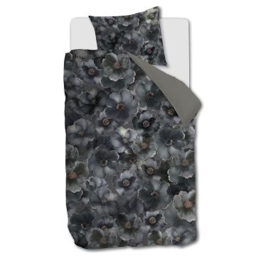 Kardol By Beddinghouse Dekbedovertrek Decorum Grijsgroen Bloemen Katoensatijn