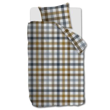 Beddinghouse Dekbedovertrek Sem Blauw 1-persoons 140 x 200/220 cm