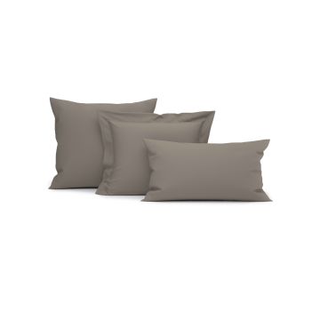 Heckettlane Taupe-Grey Kussensloop Elementi 100% Katoen-Satijn Heckettlane Taupe-Grey Kussensloop Elementi 100% Katoen-Satijn